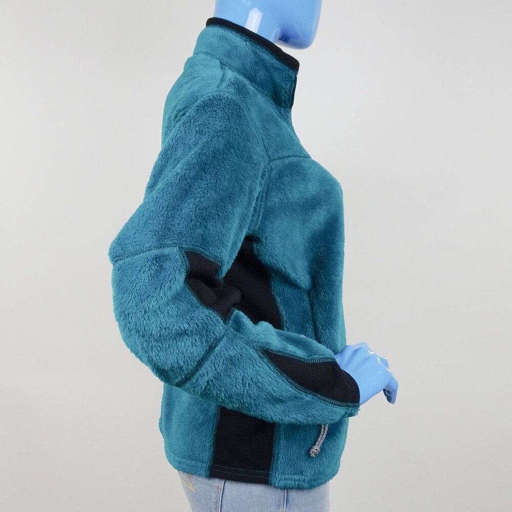 Vintage Patagonia Regulator Polartec Monkey Fleece Zip Jacket Women M 8 10 Green - Picture 5 of 7
